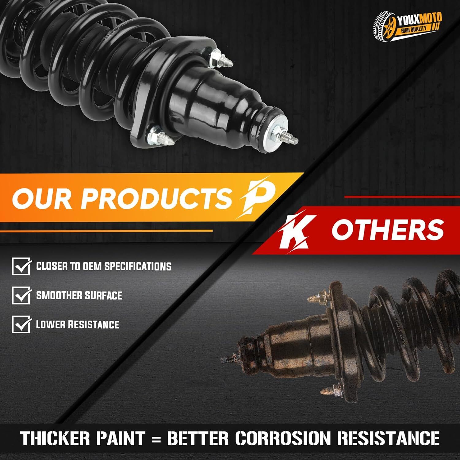 Rear Left and Right Complete Strut Spring Shock Absorber fits for Honda Element