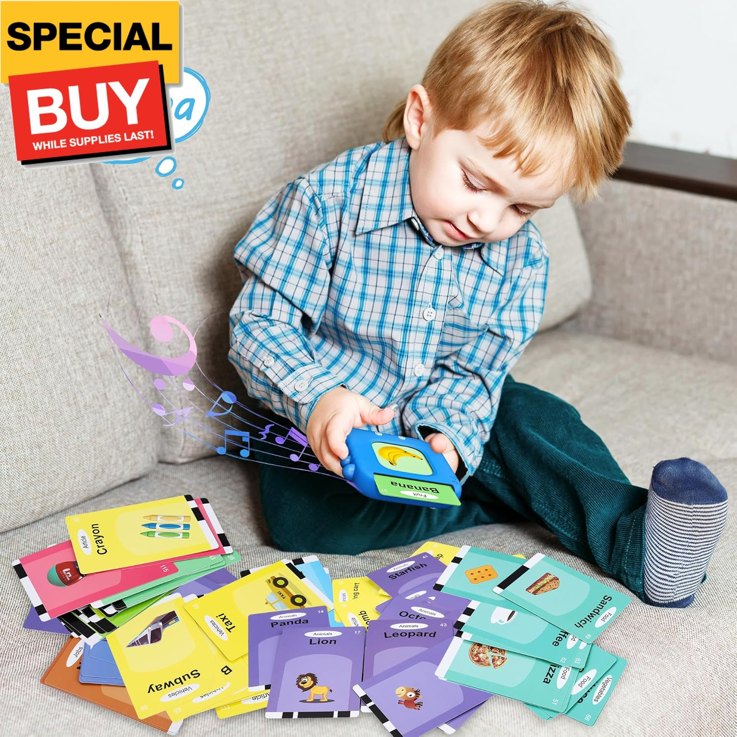 Talking Flash Cards,Kids Toddler Flash Cards with 240 Sight Words,Montessori Toy