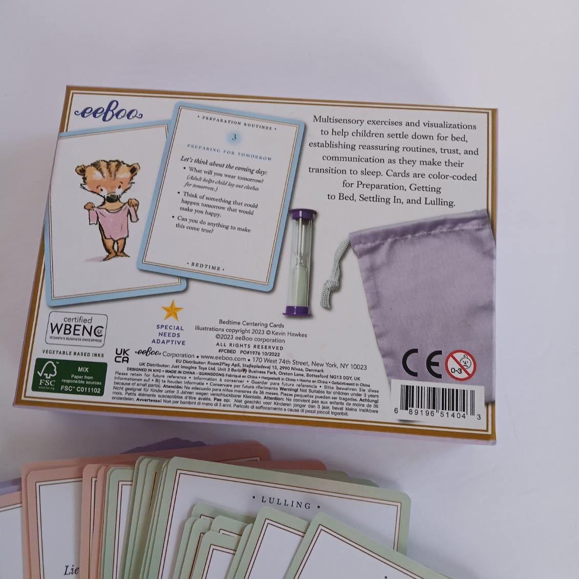 Eeboo Centering Cards Bedtime Exercises & Relaxations To Settle Into Bed
