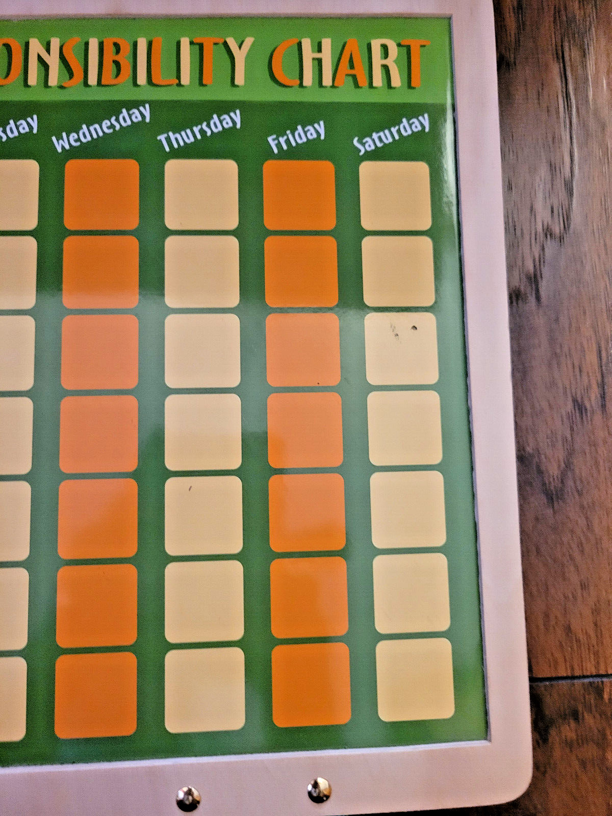 Melissa & Doug Magnetic Responsibility Chore Chart/White Board w/Magnets Age 3+