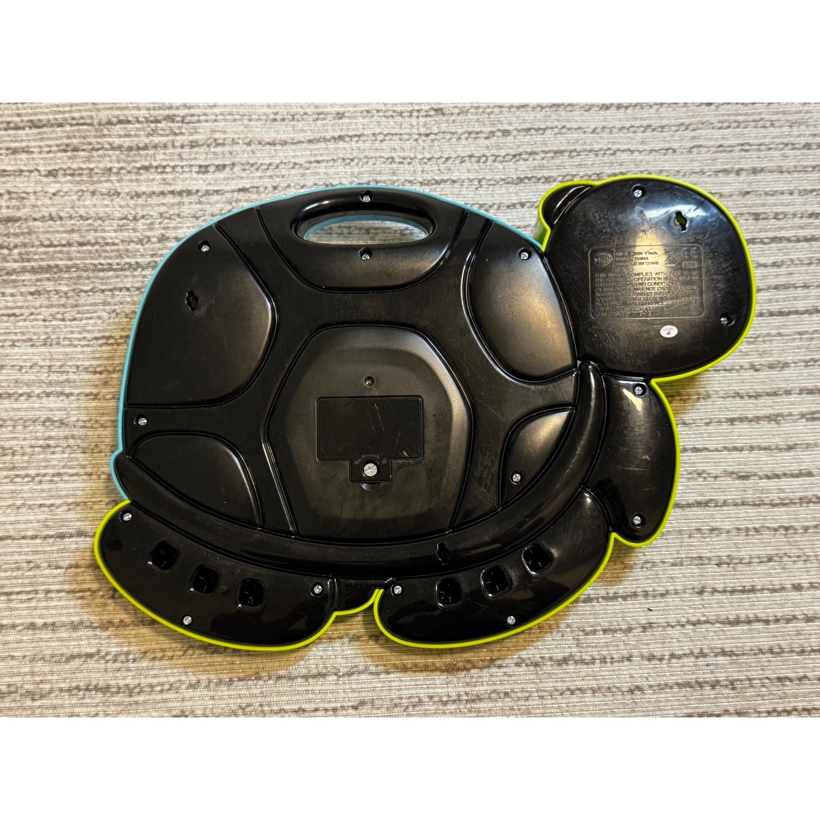 VTech Touch and Teach Sea Turtle Interactive Toddler Learning Toy Green Blue
