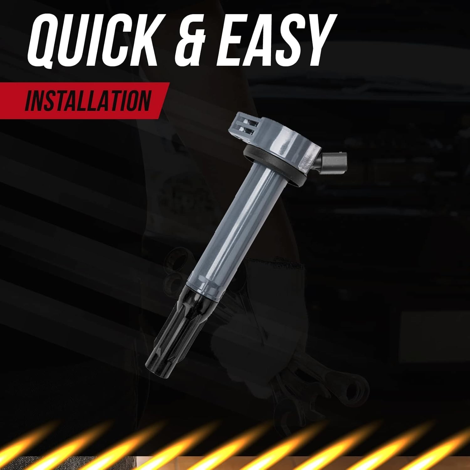 Ignition Coil Pack & NGK Spark Plug Compatible With Toyota Highlander RAV4 Venza