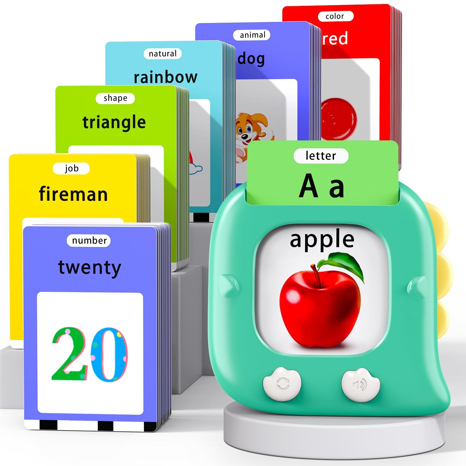 Kidzdo Talking Flashcards for Toddlers 1 2 3 4 5 6 Years Old, 520 Words Langu…