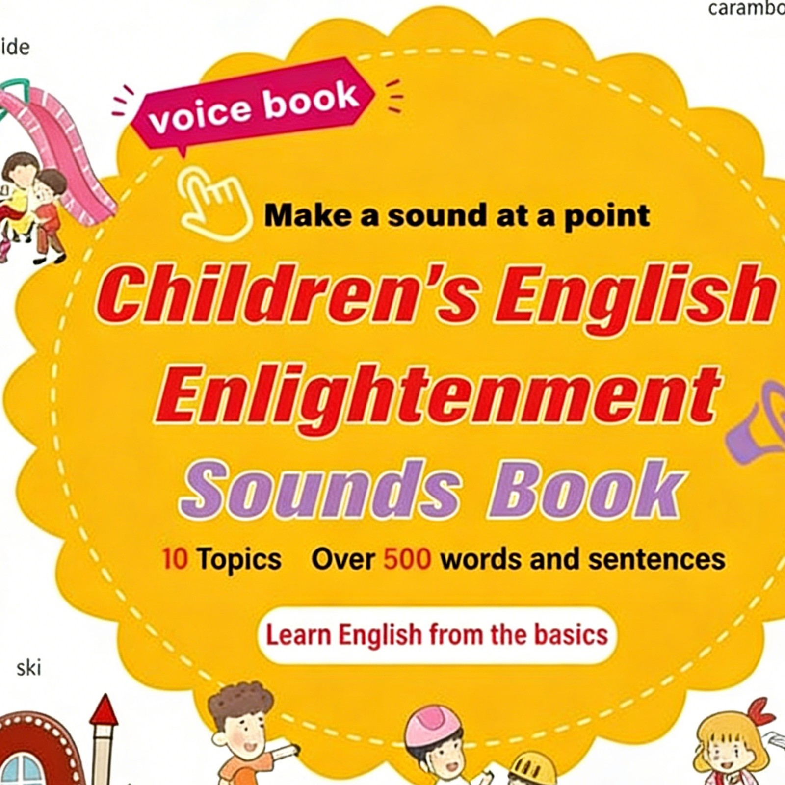 English Learning Talking Books Educational Reading Game 500+ Words Learning Book