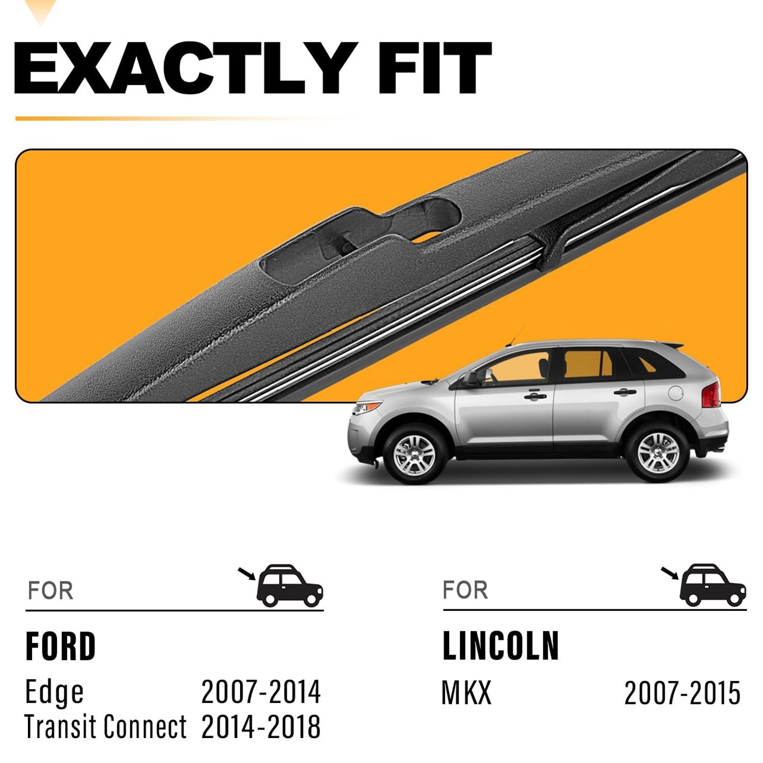 AUTOBOO 14 Inch Rear Wiper Blade Replacement for Ford Edge 2014-2007 Transit …
