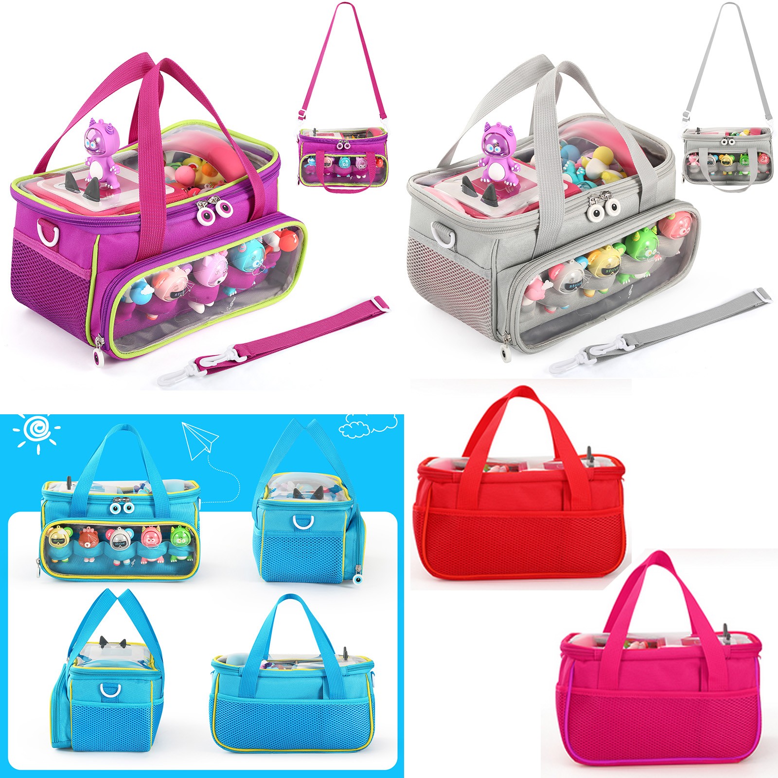 Transparent Lid Storage Bag Carrying Case Organizer Pouch For TONIEBOX Starter