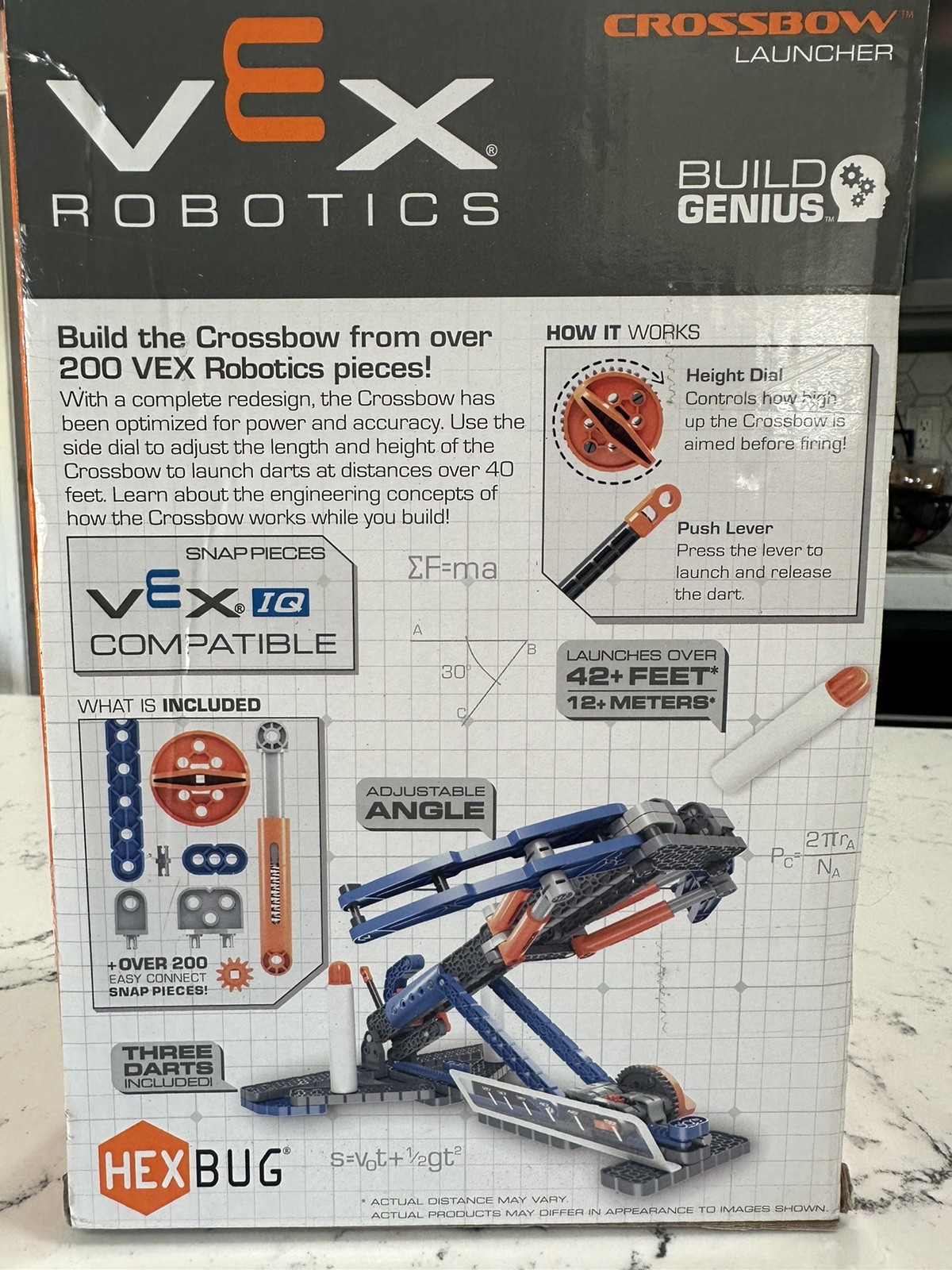 Hex Bug VEX ROBOTICS CROSSBOW Launcher Stem Starter Build Kit 200+ Pieces NEW