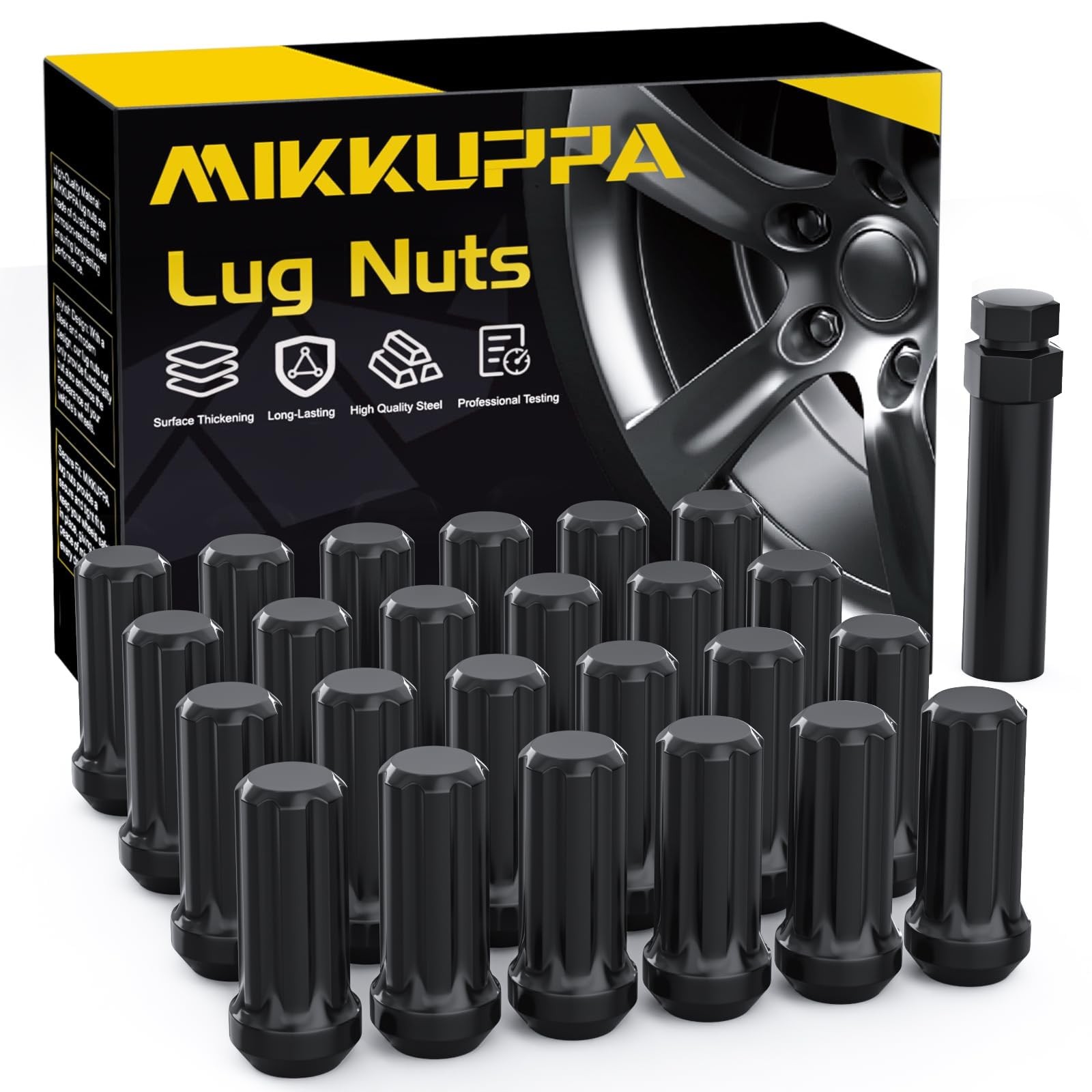 MIKKUPPA 24PCS M14x1.5 Lug Nuts – Replacement for Chevy Silverado 1500 Suburban