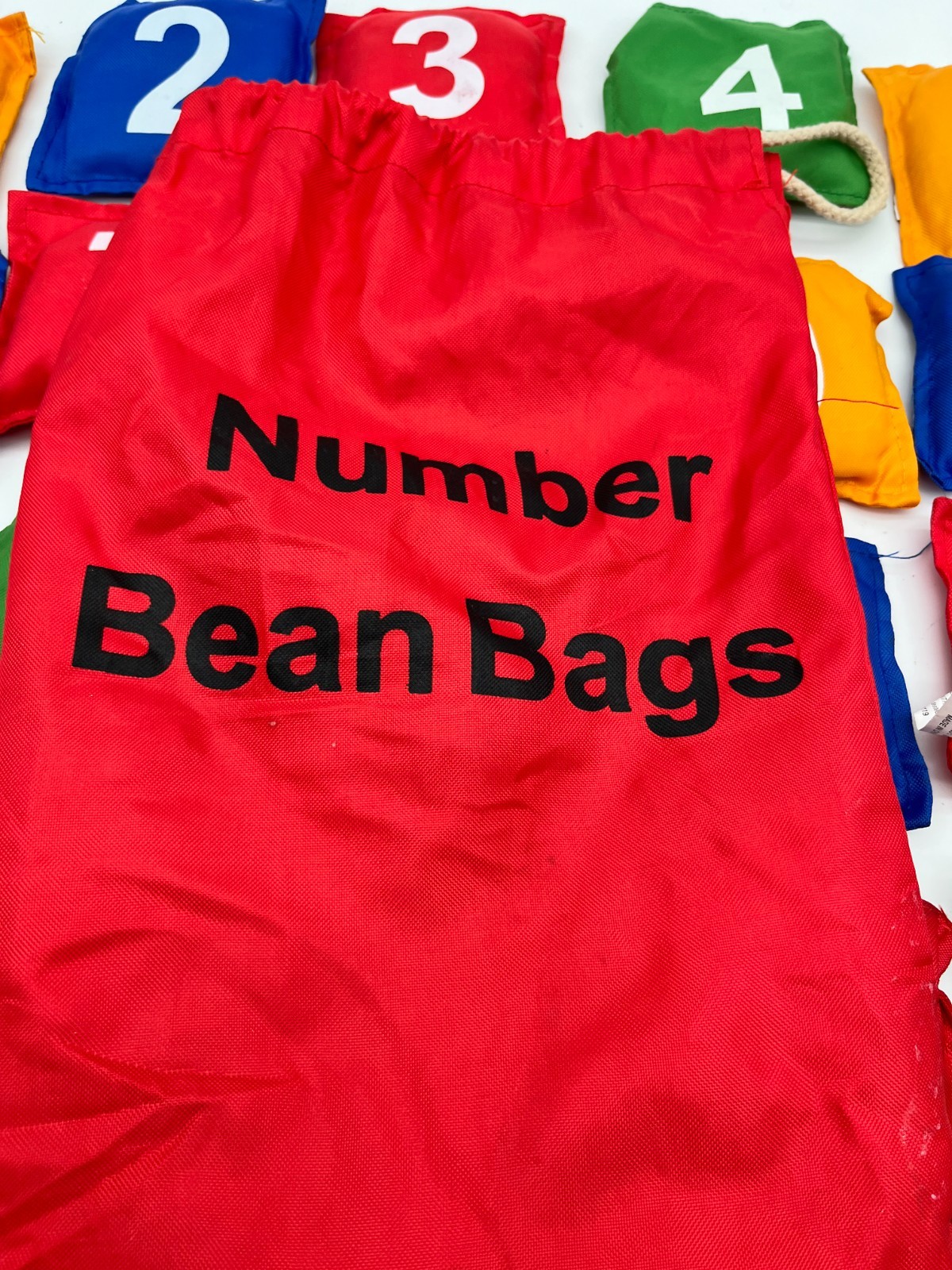 Numbered Bean Bags 1-20 Kids Math Counting Toss Game Classroom Learning Set