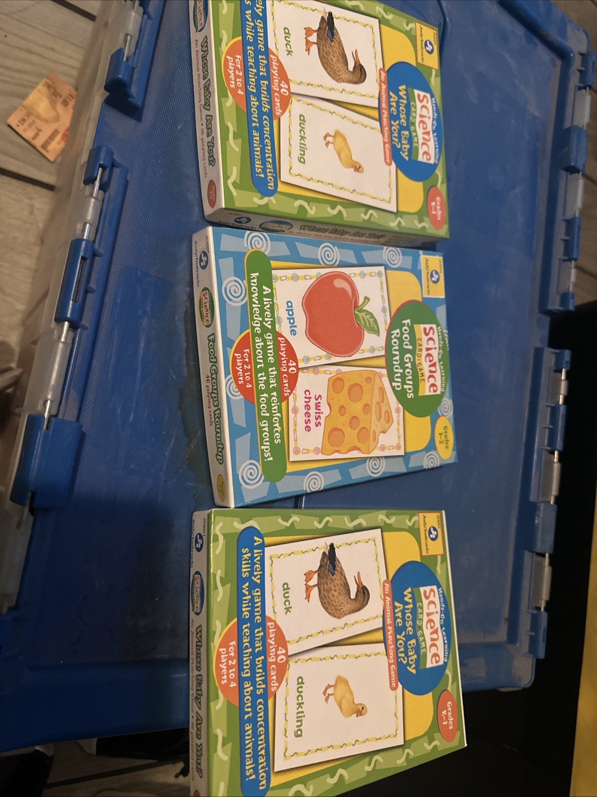 Hands-on Learning Science Card Game Bundle. K-2 Grade. Used Open Boxes