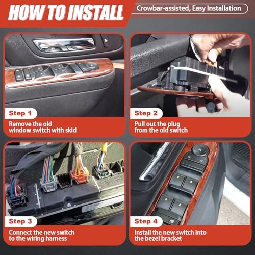 20835552 Driver Side Power Master Control Window & Door Lock Switch Fit for