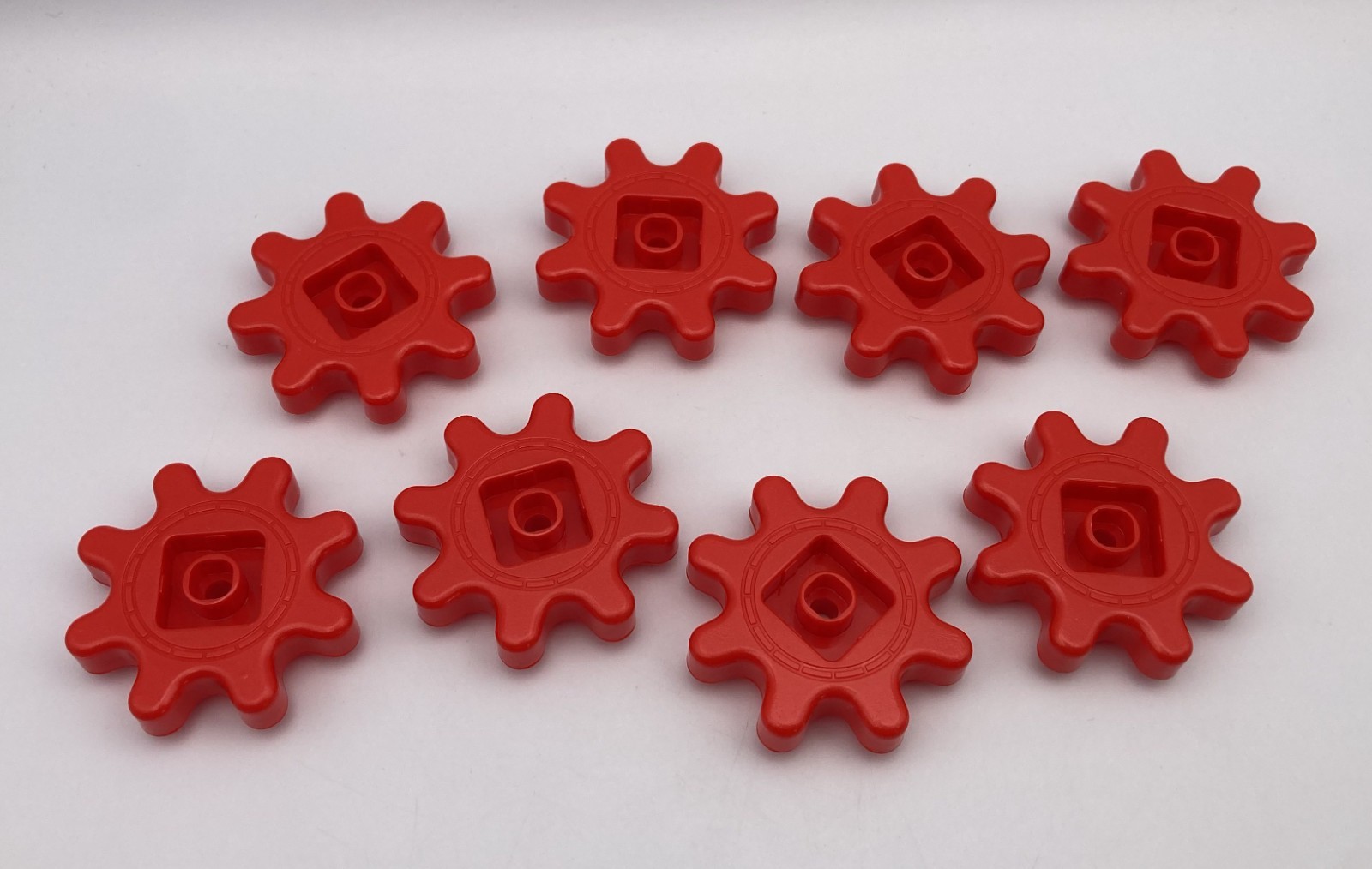 Learning Resources Gears! Gears! Gears! Replacement Pieces RED GEARS Lot of 8