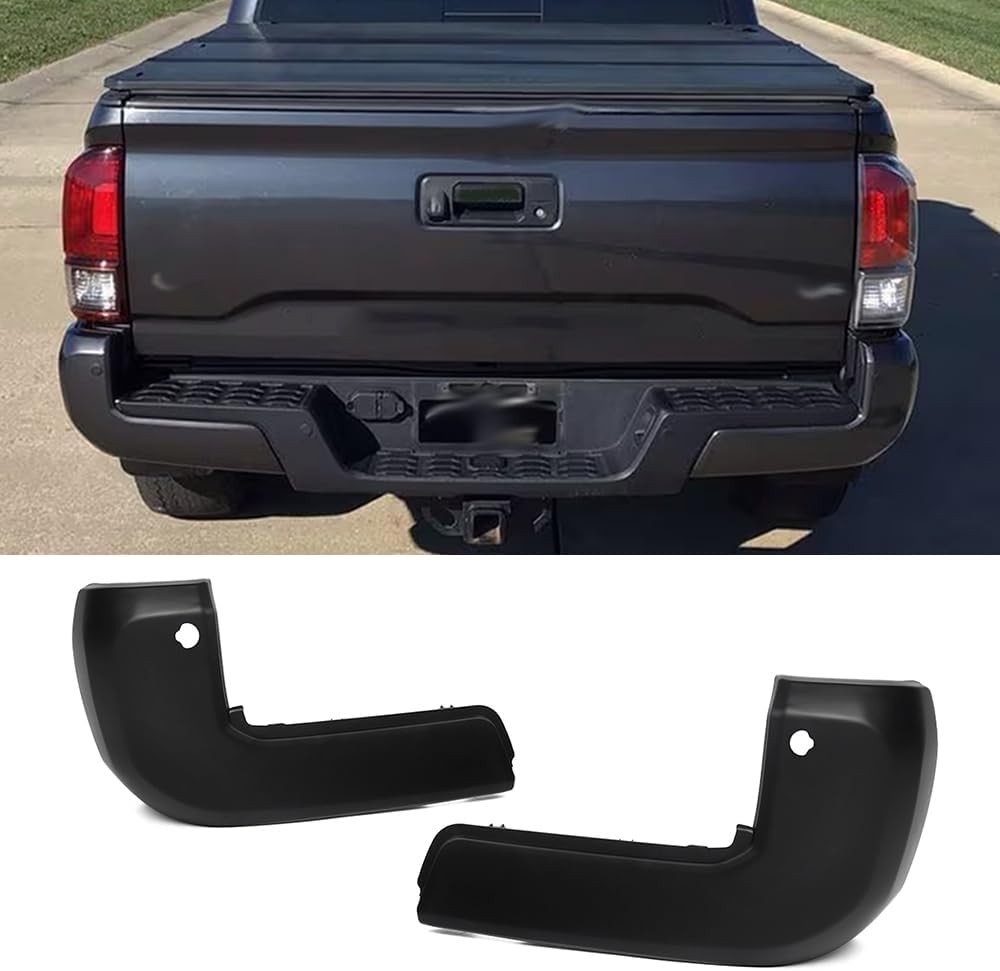 2016-2023 Tacoma w/ Park Sensor Holes Rear Bumper End Caps Set Pair Left & Right