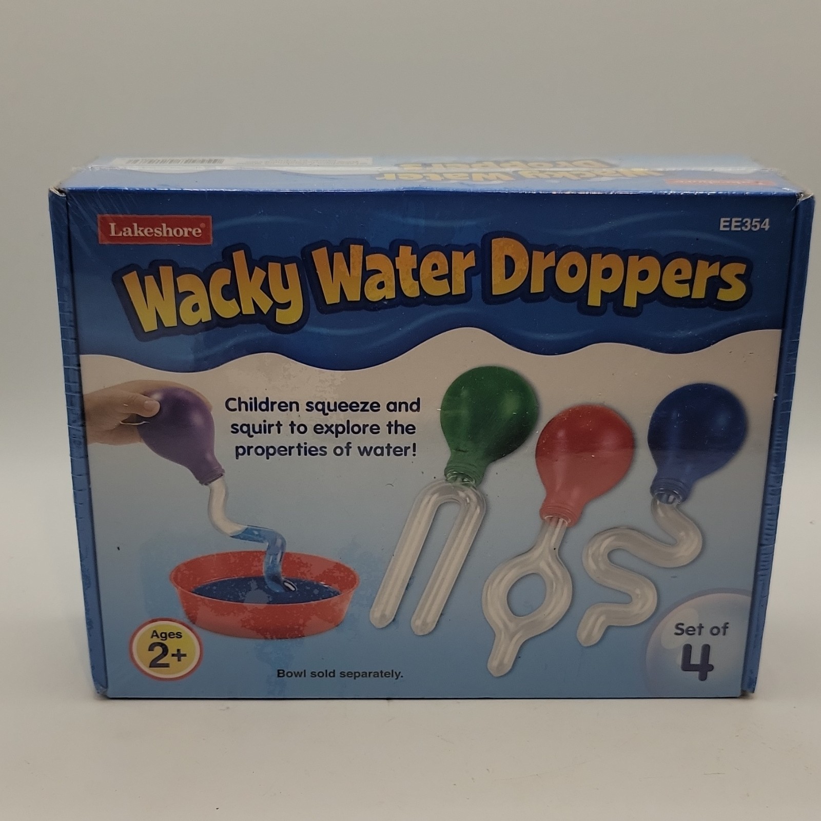 Lakeshore Wacky Water Droppers Set of 4 Multicolor Science Toy for Kids Ages 2+
