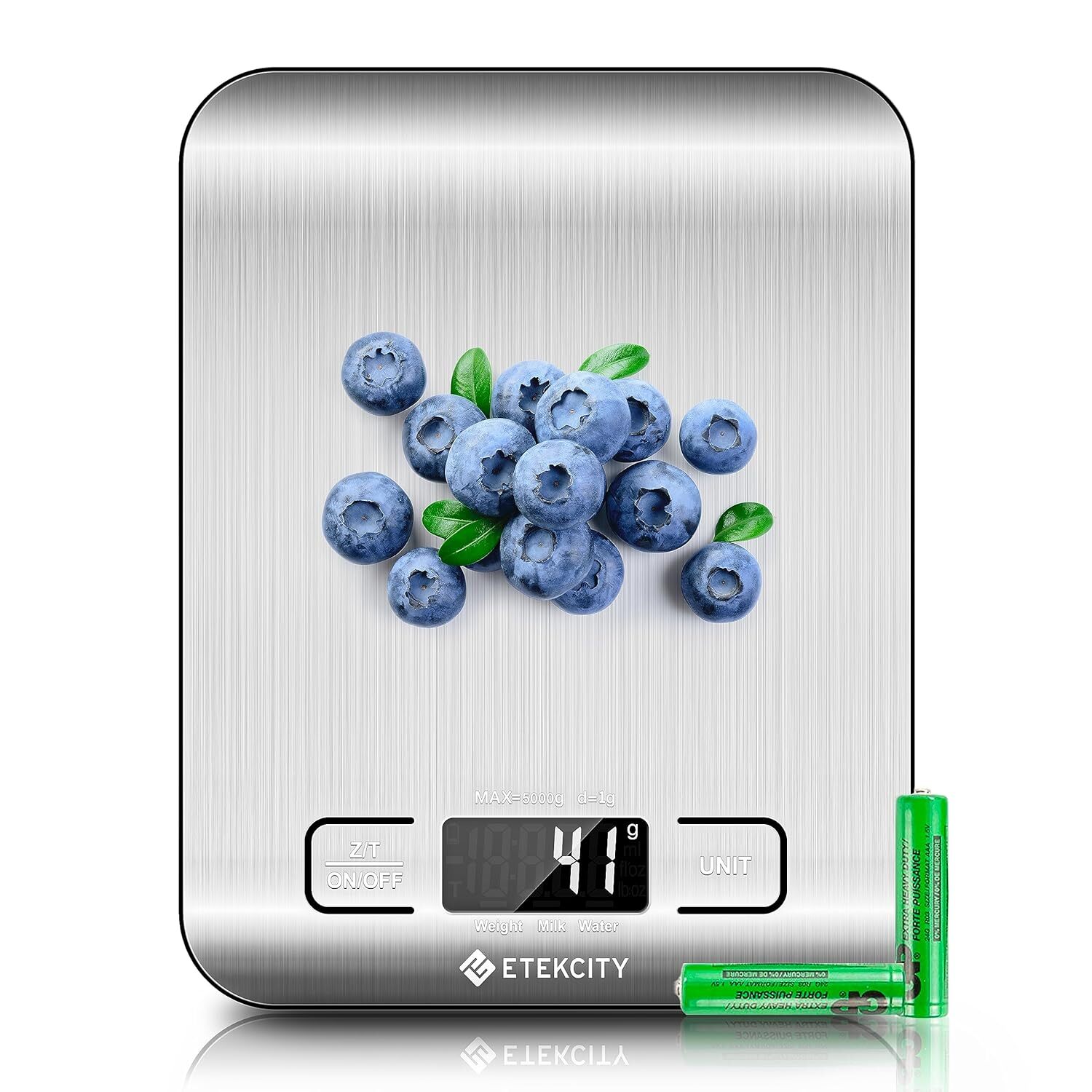Food Kitchen Scale,Digital Grams and Ounces for Weight Loss,304 Stainless Steel