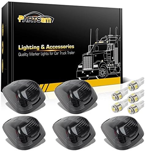 Black Smoke Lens Cab Roof Marker Lights