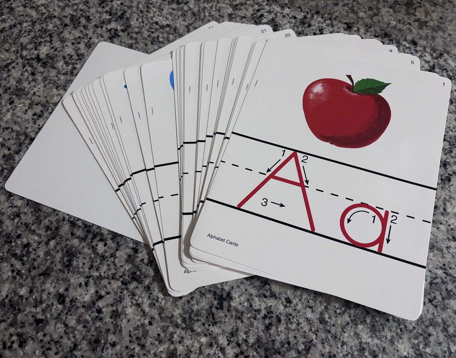 Harcourt Big Alphabet Cards for Kindergarten, Letter Tracing Flash Cards, 2006