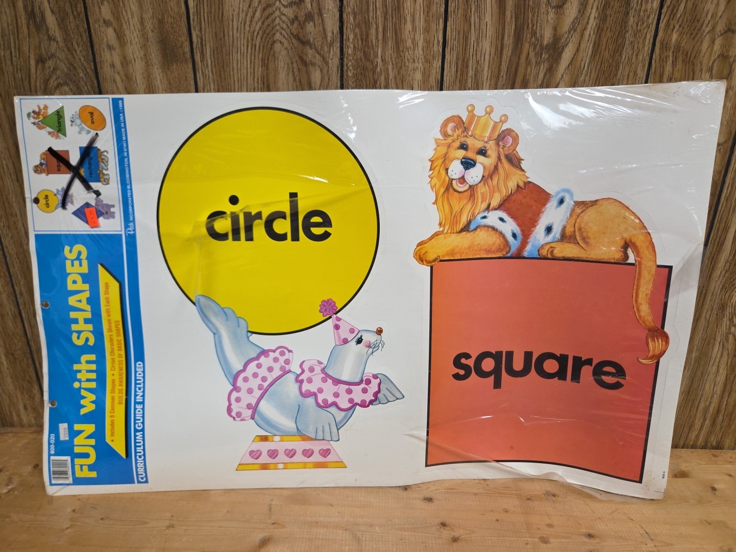 Vintage 1989 FUN WITH SHAPES Bulletin Board Set By Peck Inc.
