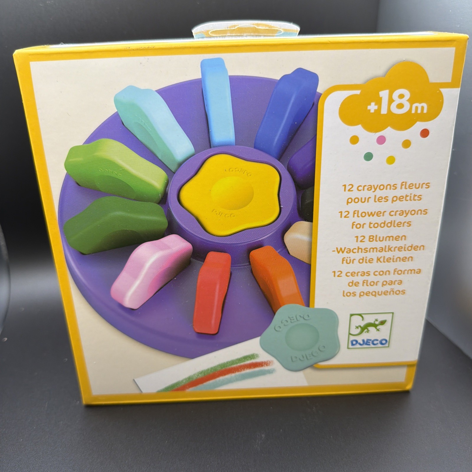 Djeco First Crayons – Kid’s Chunky Easy Grip Colouring