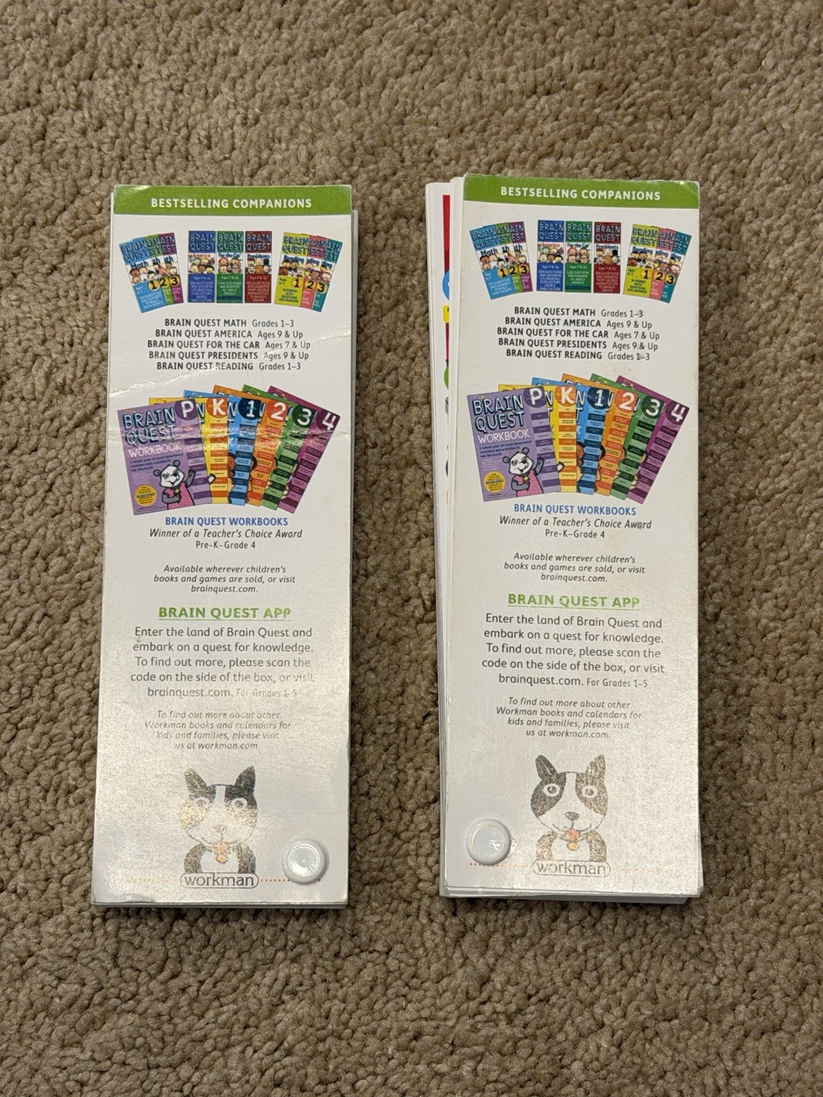 Brain Quest America & Presidents Flash Cards Lot of 2 Ages 9 & Up