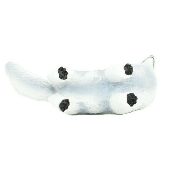 Fox, Arctic, White, Very Nice Plastic Animal, Toy, Kids, Realistic 3.5″ F3373
