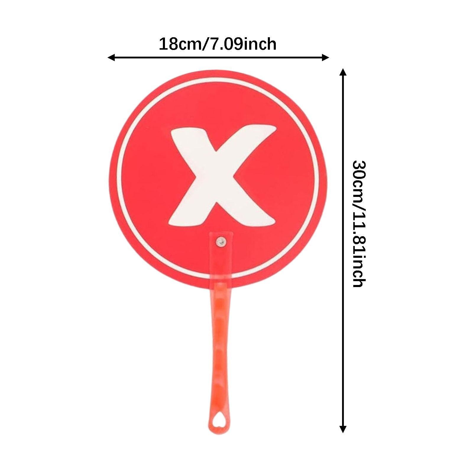 10Pcs Voting Paddles Yes No Paddles Interactive Tool Lightweight Portable True
