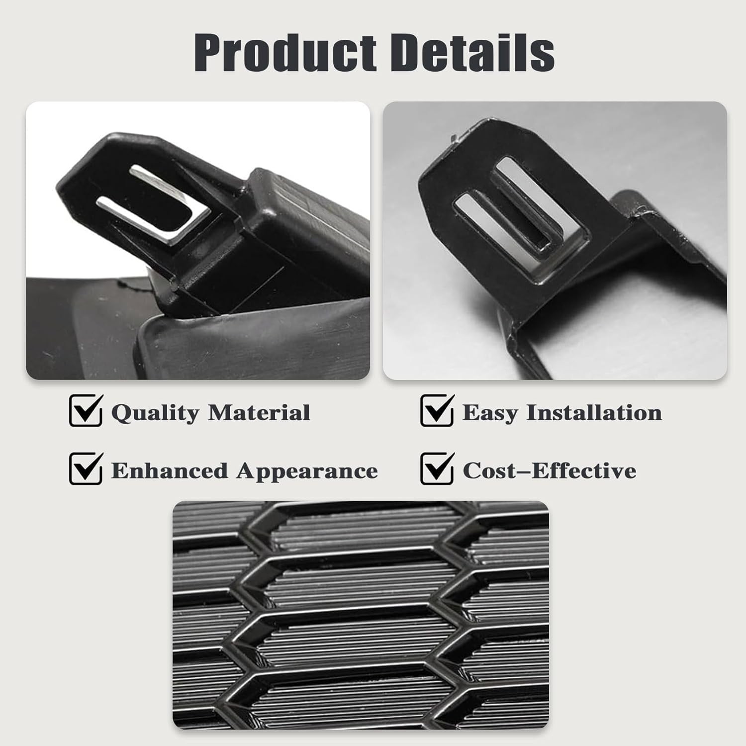 FZJDSD 1PC Black Passenger Right Side Front Fog Lamp Light Cover 622569HF0B