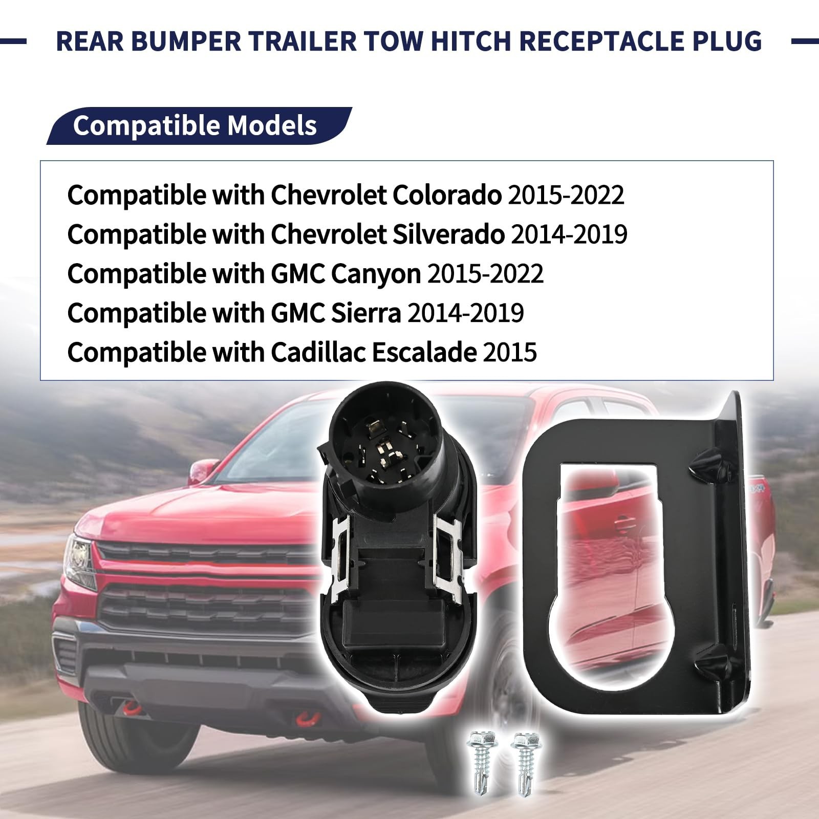 23404450 Trailer Brake Harness Towing 7-Pin Round / 4-Pin Flat Plug Connector…
