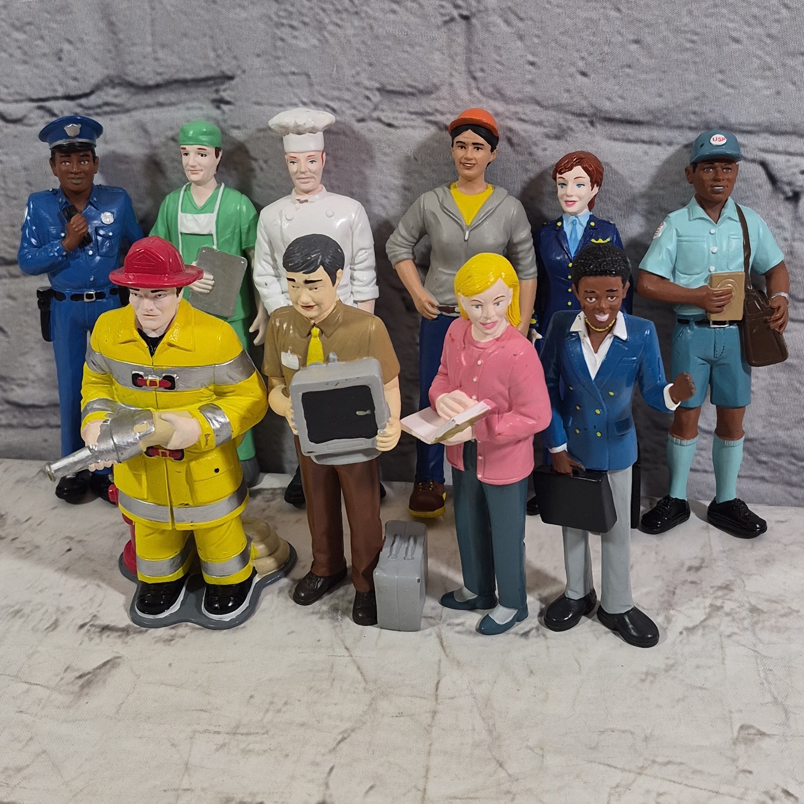 Lakeshore Learning Block Play People Community Helpers Career Diversity Lot 10