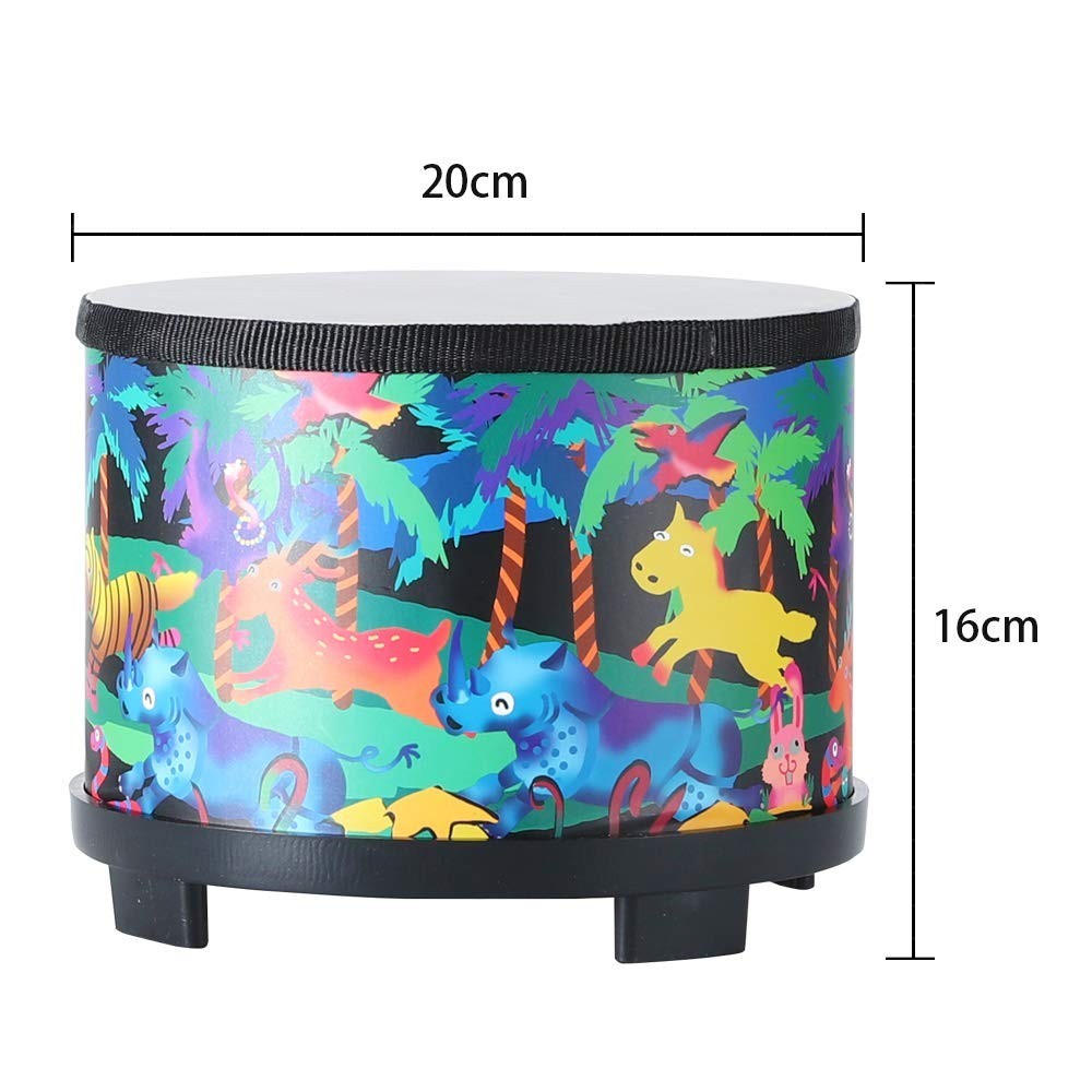Floor Tom Drum for Kids 8 inch Percussion Instrument Music Drum with 2…