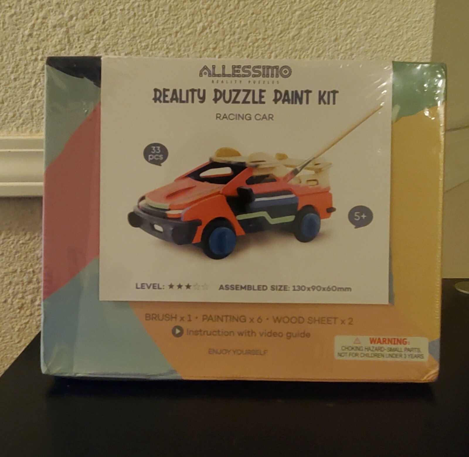 Allessimo Reality Puzzle Paint Kit, Racing Car