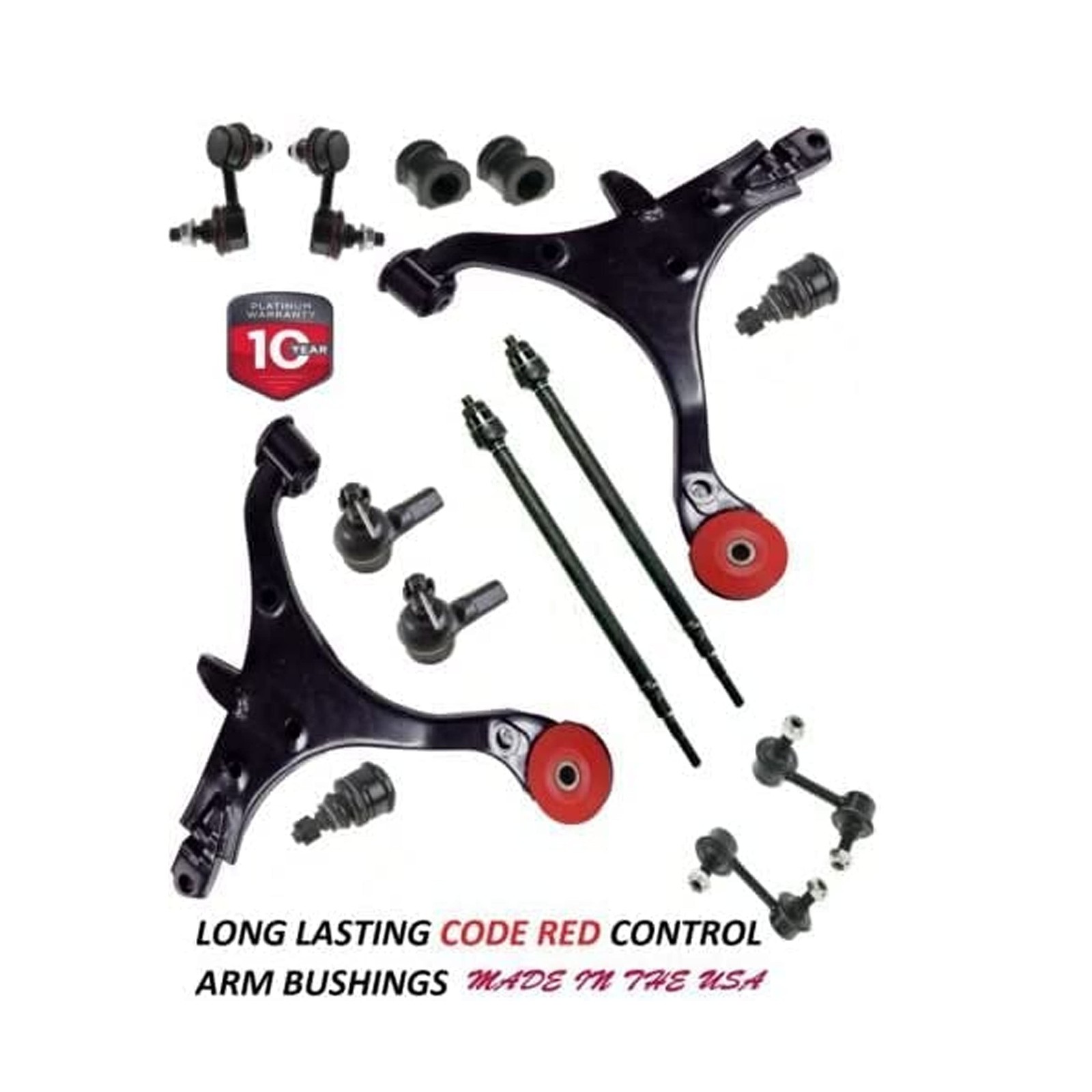 14PC Front Lower Control Arm Suspension Kit FITS 2001-2005 Honda Civic Exclud…