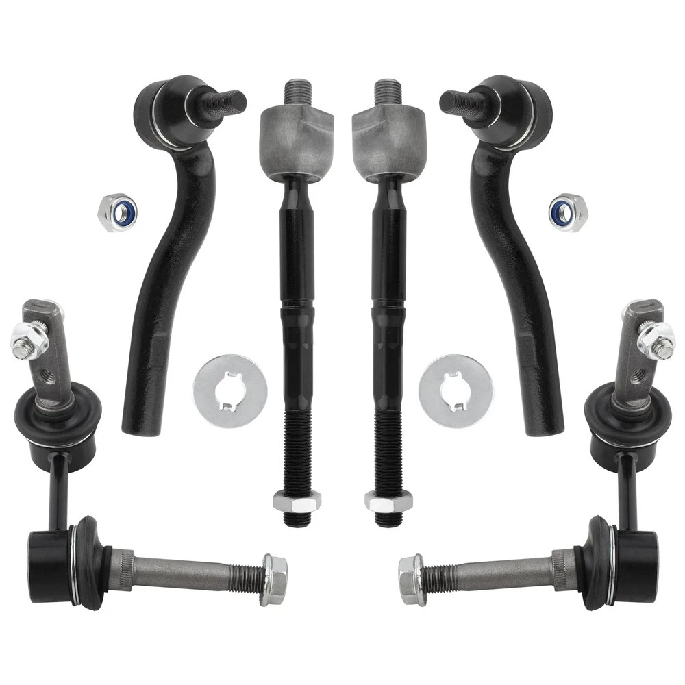 BOXI (Set of 6) Front Inner Outer Tie Rod Ends Sway Bars Kit Fit for Lexus GS…