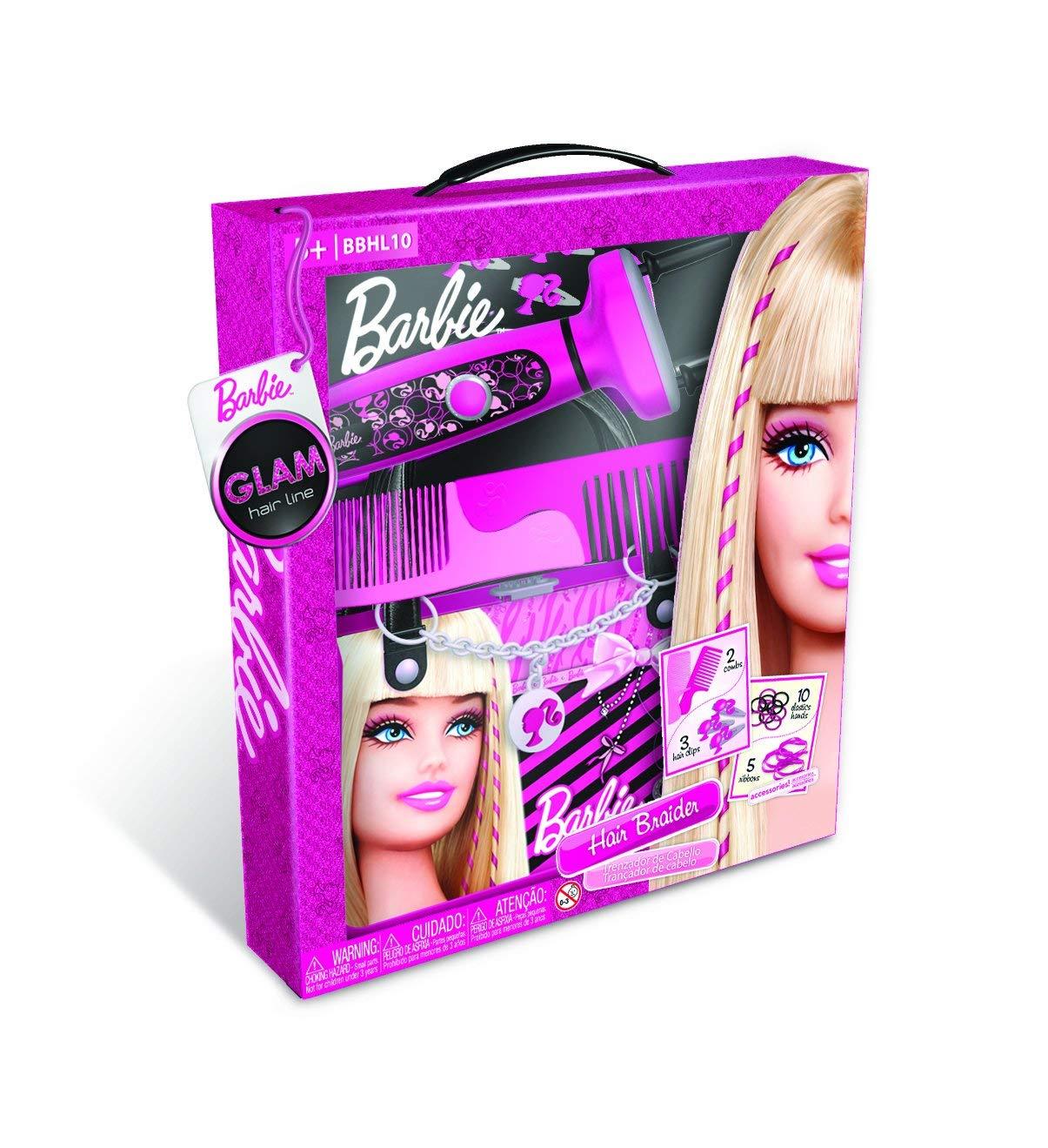 Barbie Hair Braider (Electric / Functionning) With Accessories -Pink – Girl
