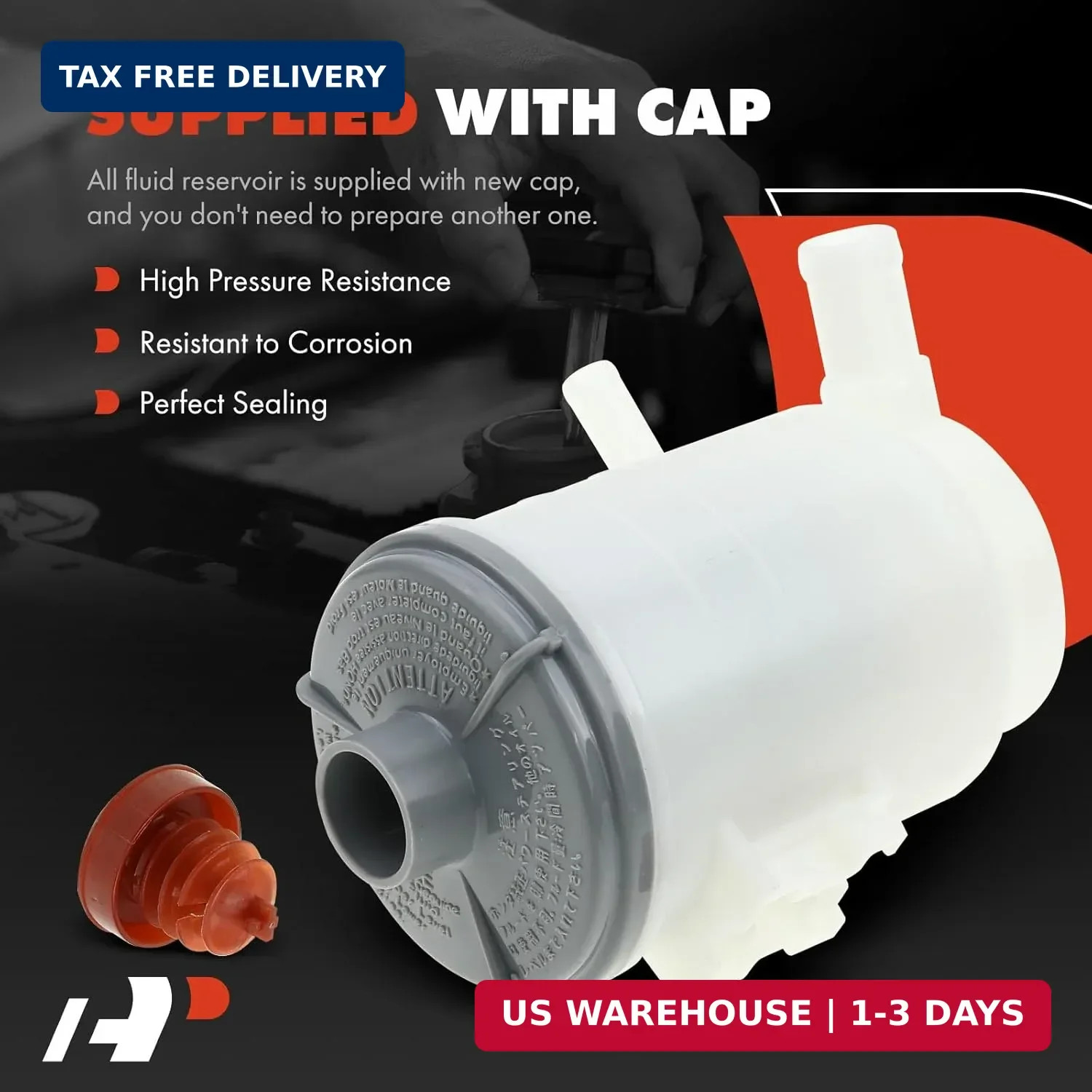 A-Premium Power Steering Reservoir/Tank with Cap Compatible with Honda Accord 20