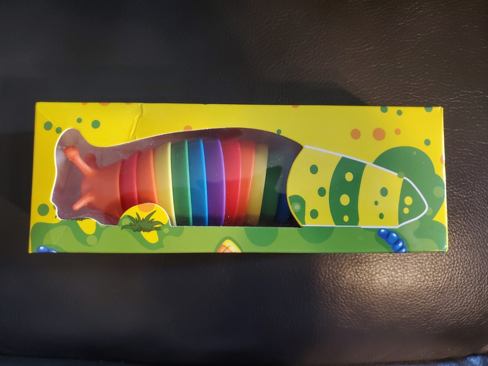Fidget Slug Articulated Caterpillar Sensory Toy Rainbow Anxiety Stress Relief