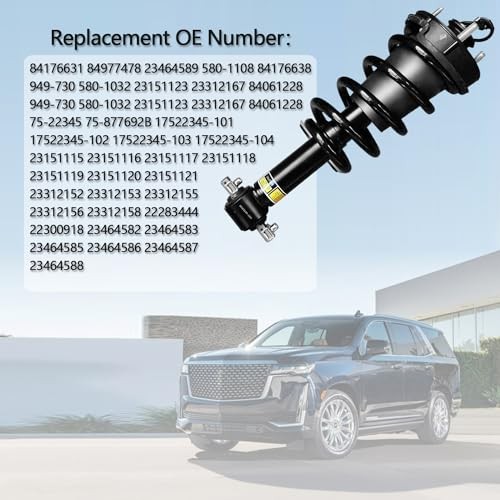 2PCS Front Shock Absorber Struts Assembly Magnetic Ride Control Suspension