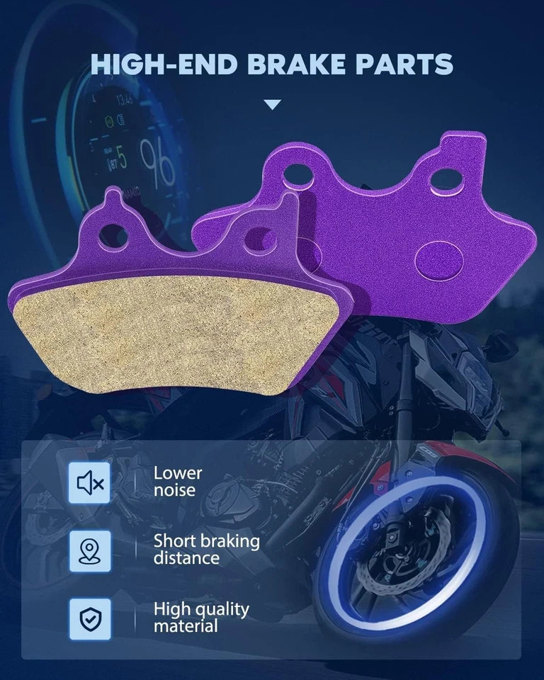 ECCPP Brake Pads For 2000-2007 Electra Glide Ultra Classic Road King Fatboy Dyna