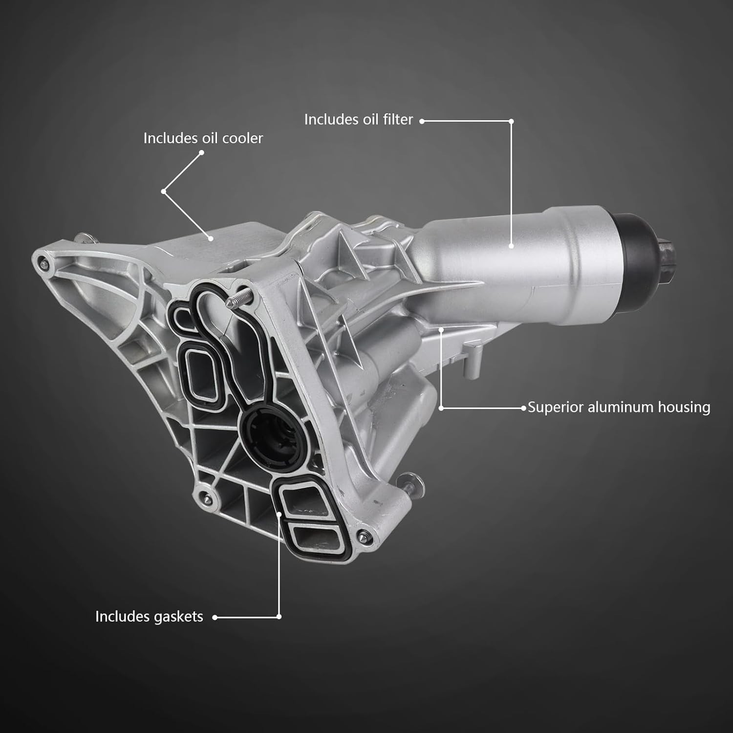 11428596283 Upgrade Aluminium Engine Oil Filter Housing Oil Cooler Assembly