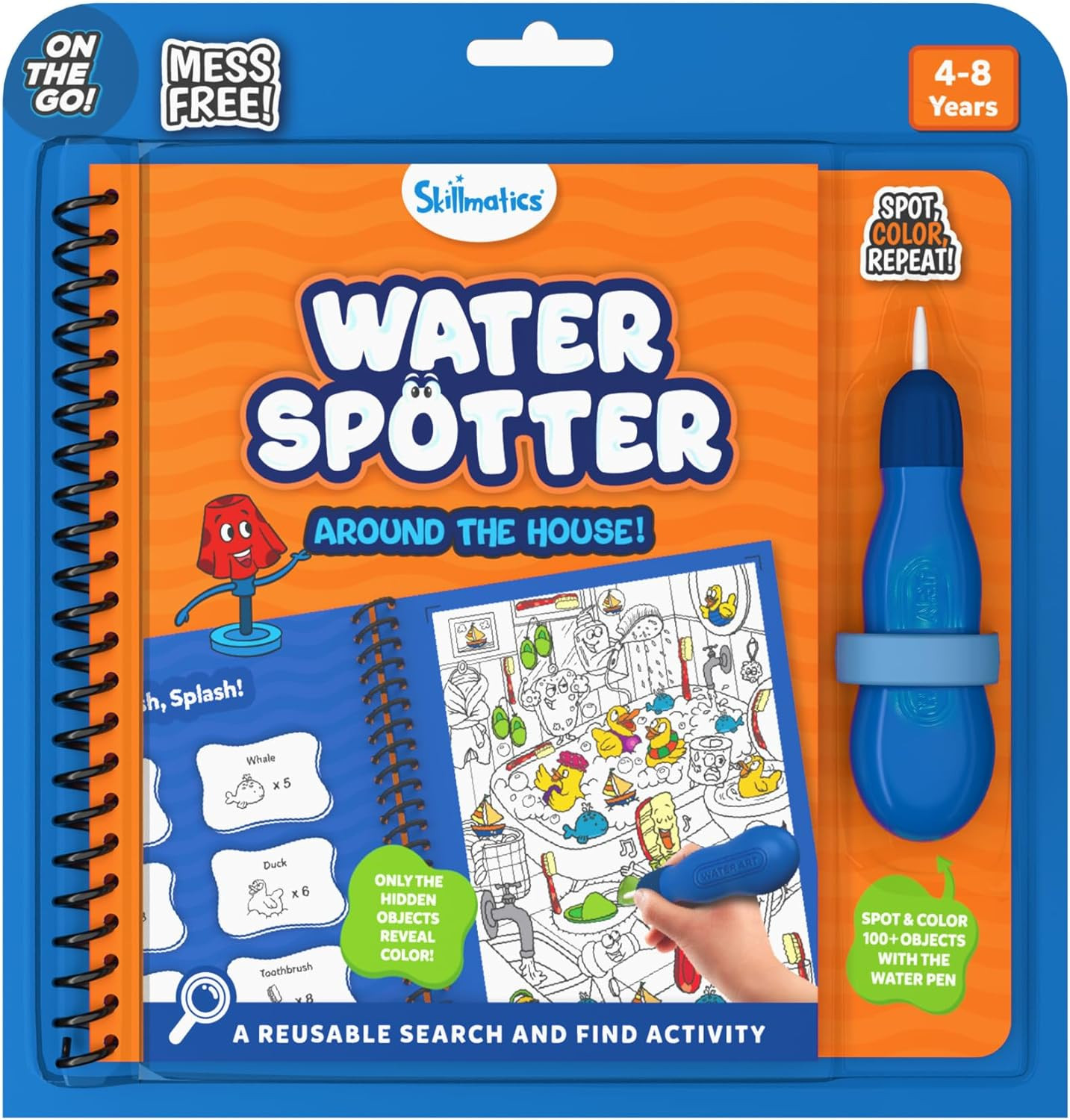 Skillmatics Reusable Search & Find Book – Water Spotter, Mess-Free, Fun Learning
