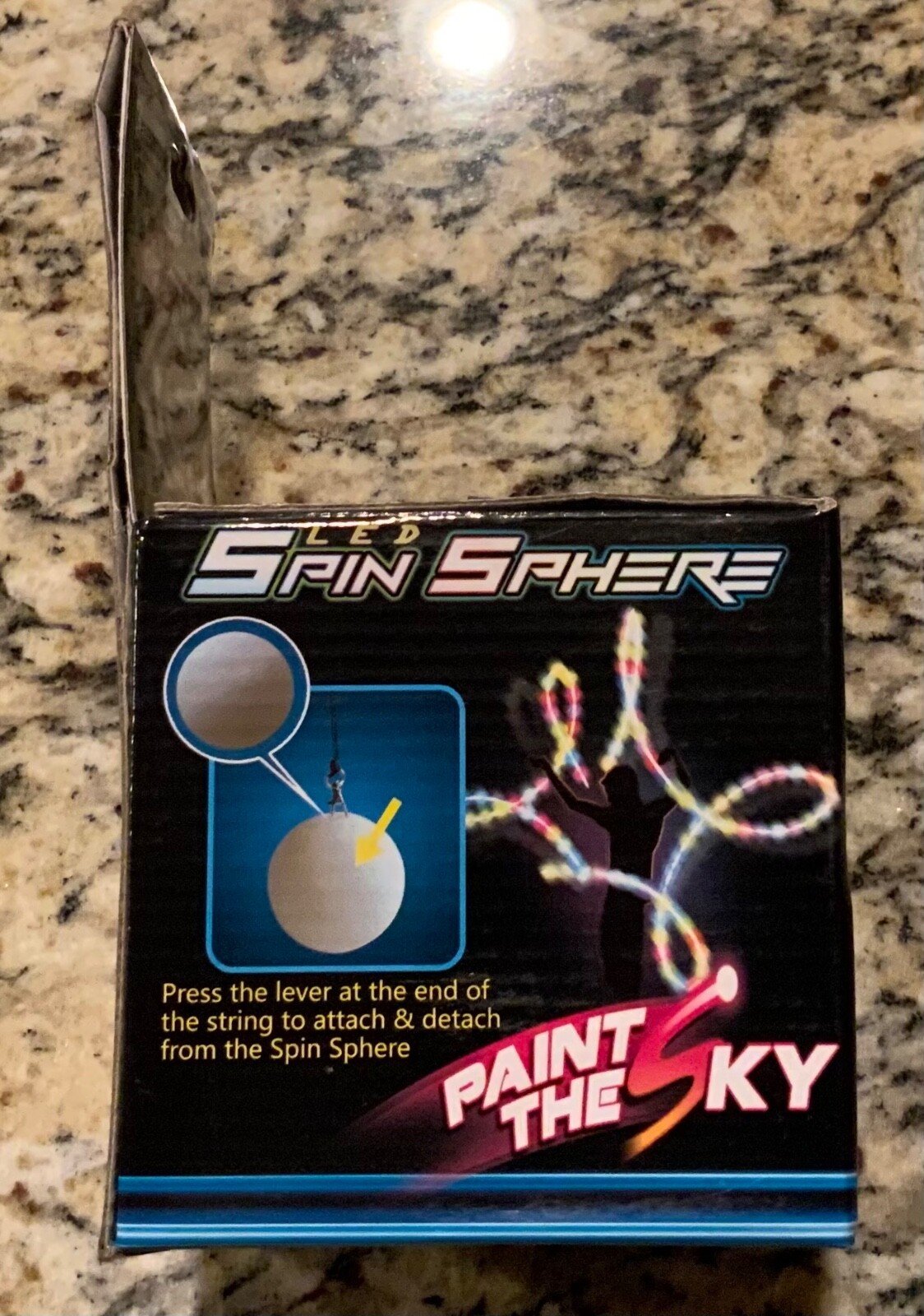 Mind Scope Paint The Sky LED Spin Sphere Ball Motion Sensor 8 Light Modes New