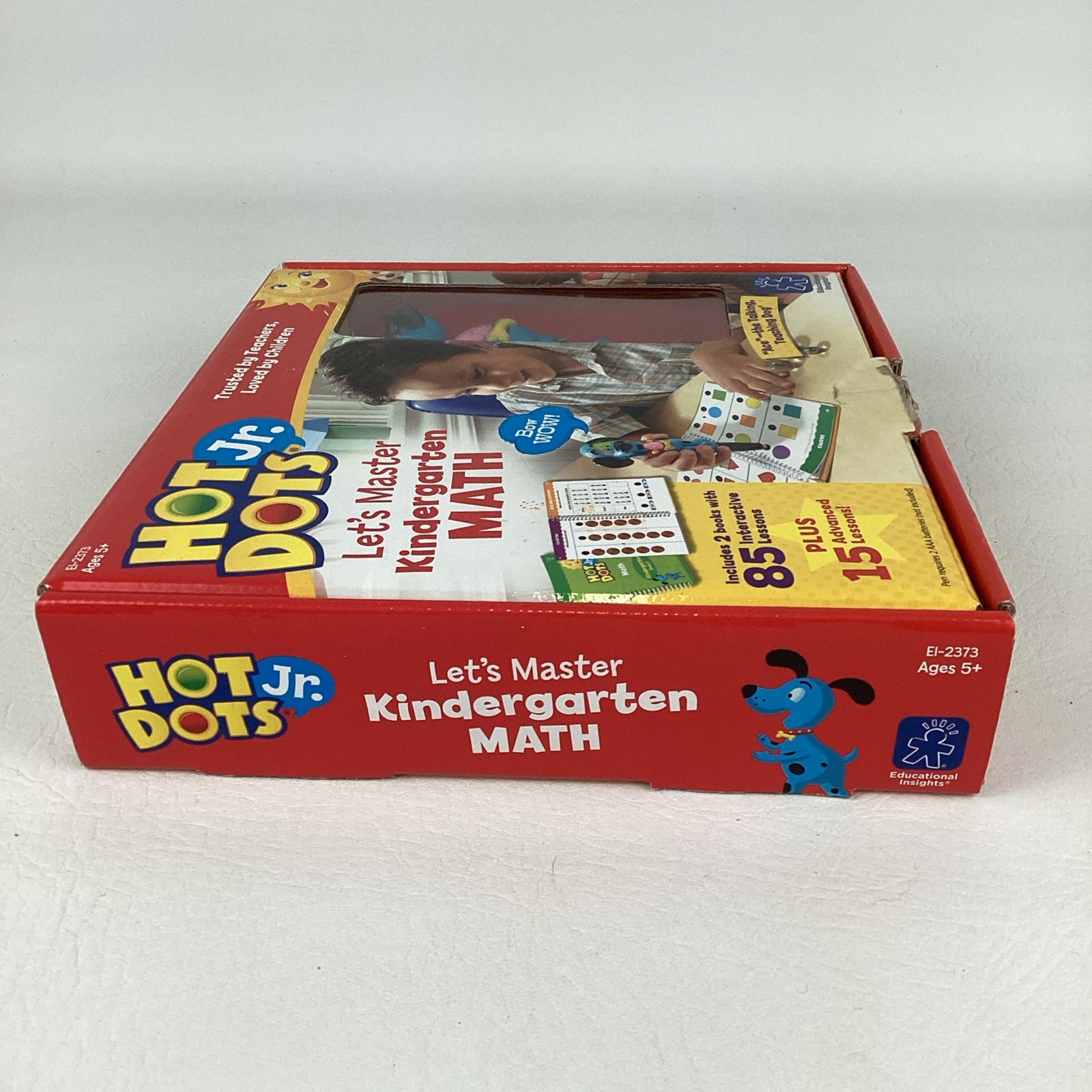 Hot Dots Jr. Kindergarten Math Books Ace Interactive Talking Teaching Dog Pen