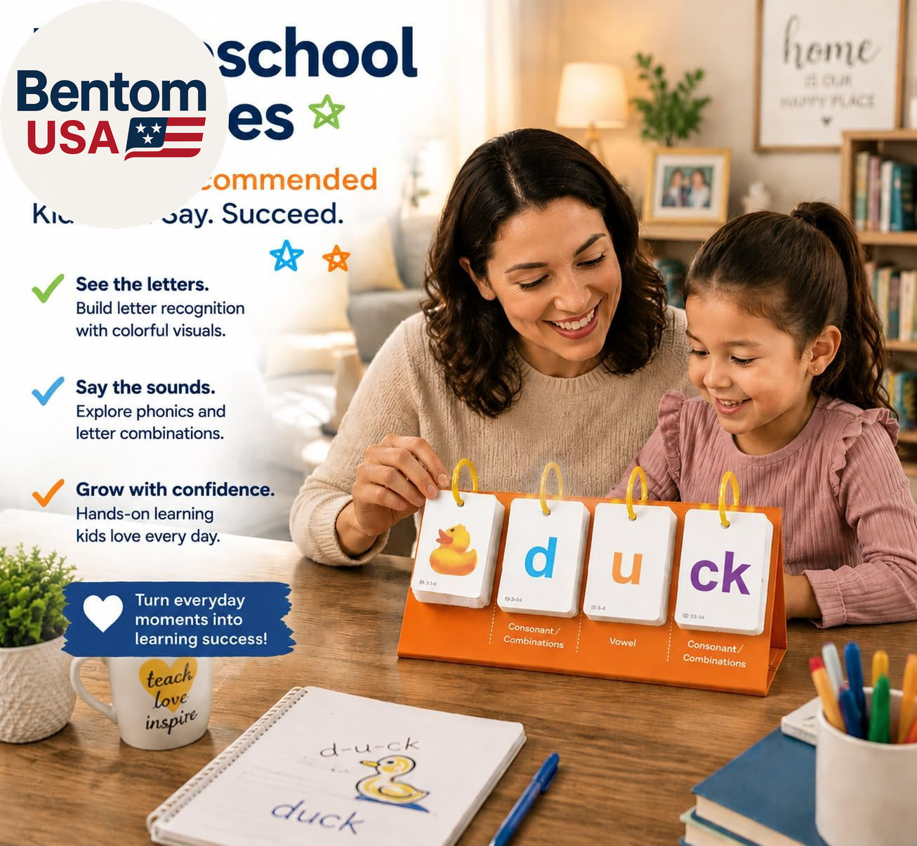 Phonics Flash Cards for Kids 3-8, Sight Words Flash Cards for Kindergarten 1St 2