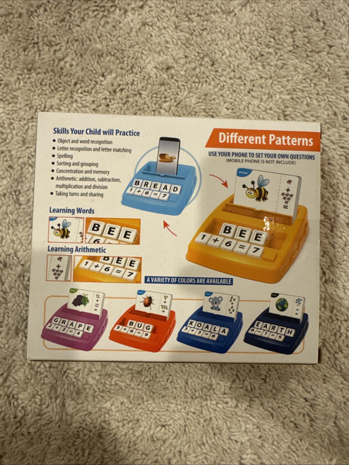 2 in 1 Educational game spelling math new in box. ages 3+ 1 to 4 players-NEW!!!
