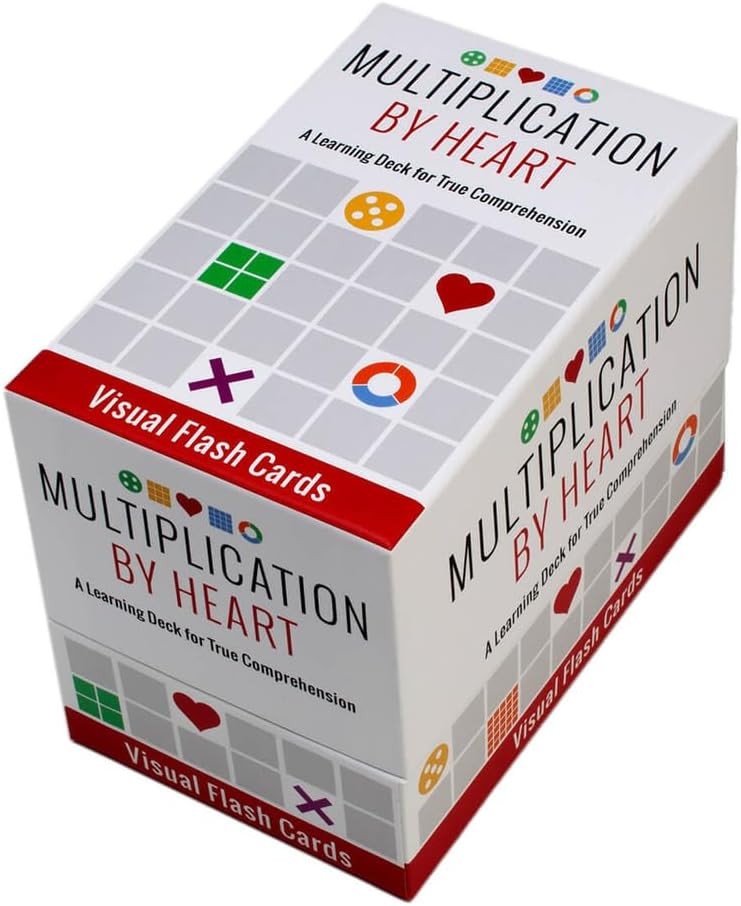 Math for Love Multiplication by Heart Visual Flash Cards for Multiplication f…