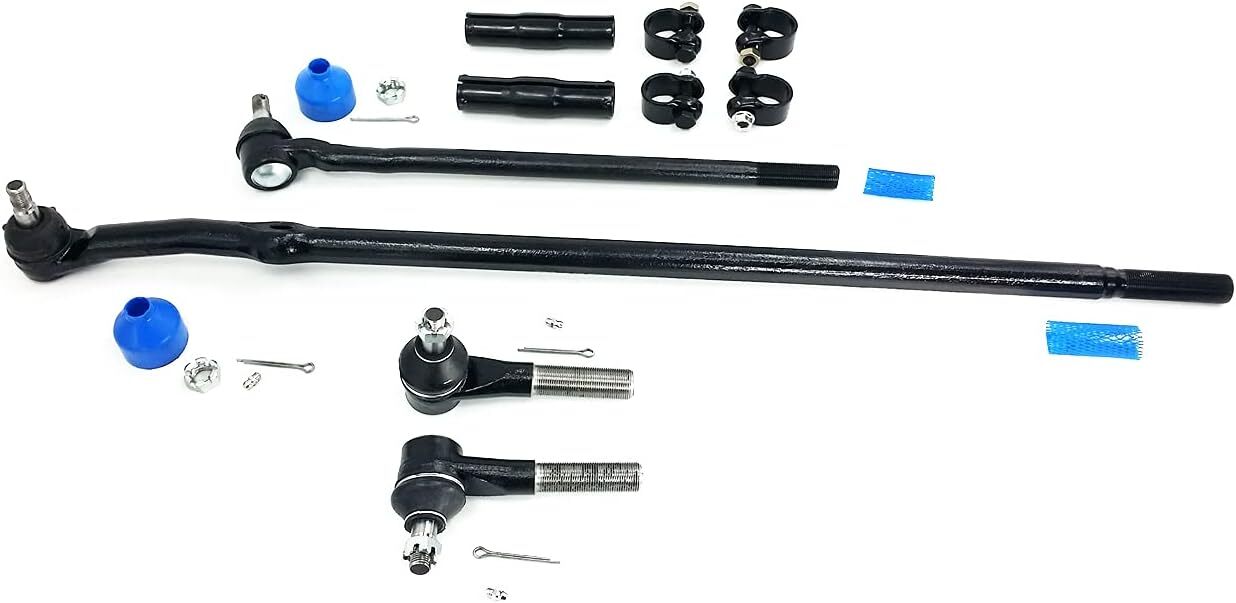AngyMeck – 6PCS Tie Rods Adjusting Sleeve Center Link Drag Links Suspension Kit