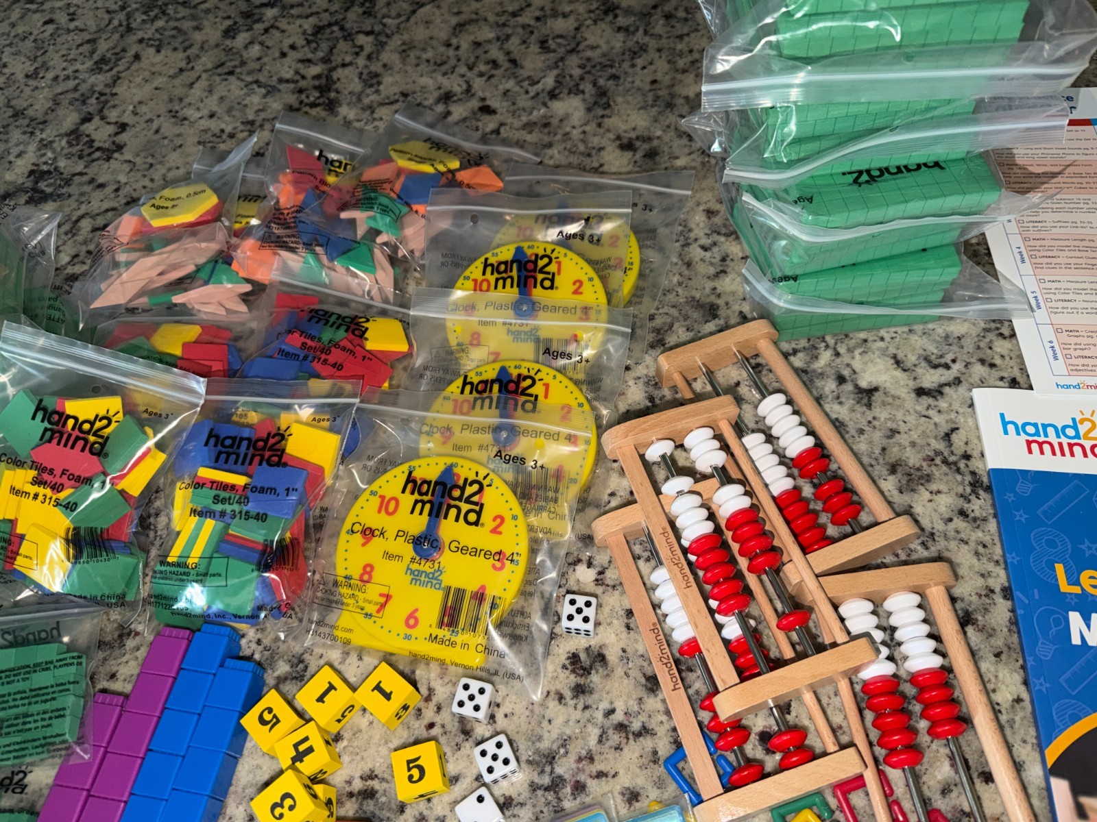 Primary Classroom Math Manipulatives | Grades K, 1, & 2