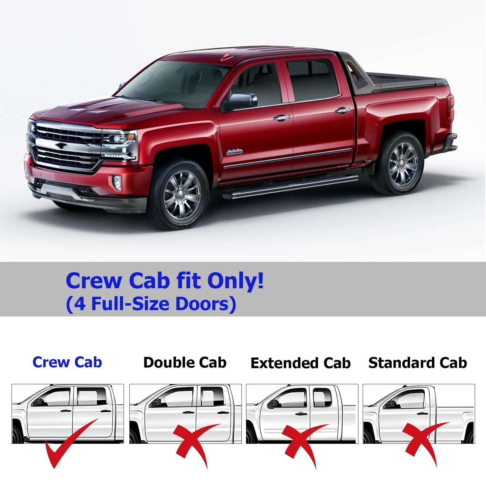in-Channel Extra Durable Rain Guards Fit for Chevy Silverado/GMC Sierra 1500 …