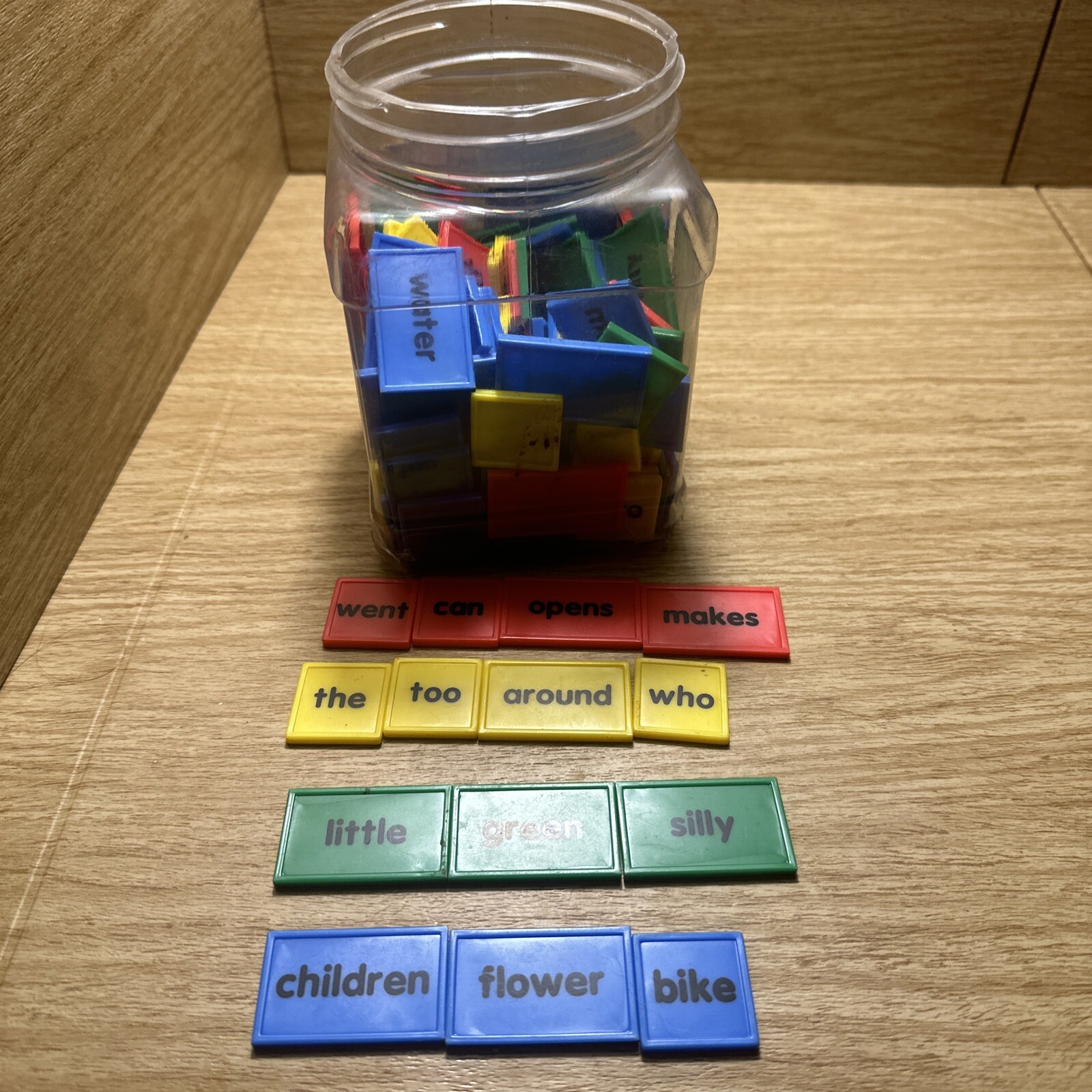 Sentence Color Word Tiles Classroom Supplies Teachers Manipulatives Homeschool