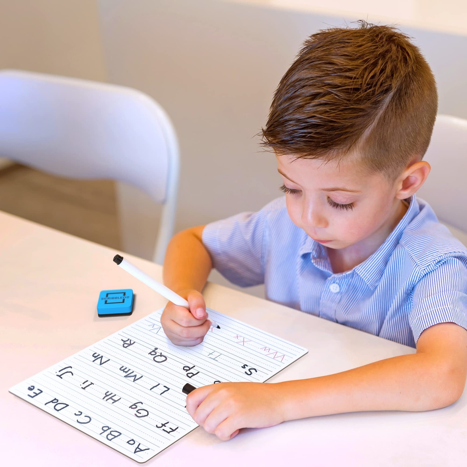Scribbledo Dry Erase Handwriting Practice for Kids 9 x 12 inch Alphabet Traci…